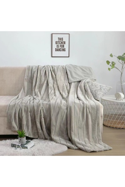 Truva Home Cocolino Fluffy Blanket with Fur - 200x230 cm, Premium Plush Micro...
