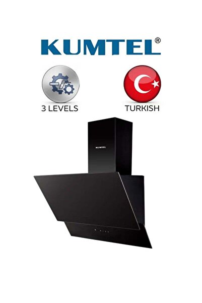 KUMTEL شفاط مطبخ - أسود - موديل DA9KDAC33R