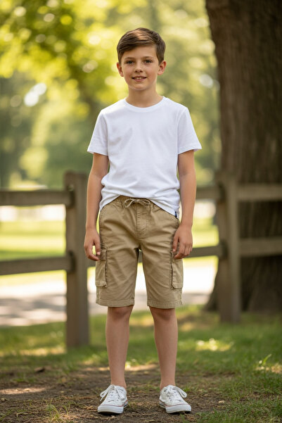 ASL GOLF CLUB Αγόρια Κάπρι σορτς με ελαστική μέση και πλαϊνές τσέπες, ηλικία ...