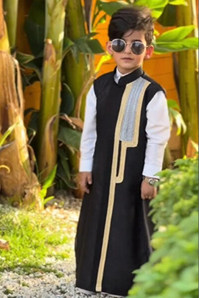 Abaya-AB طقم ولادي دقله البشت +ثوب