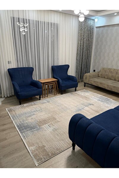 NOVA HALI Bambu Tarz 4 Metrekare - 6 Metrekare Salon Halısı Antialerjik Oturm...