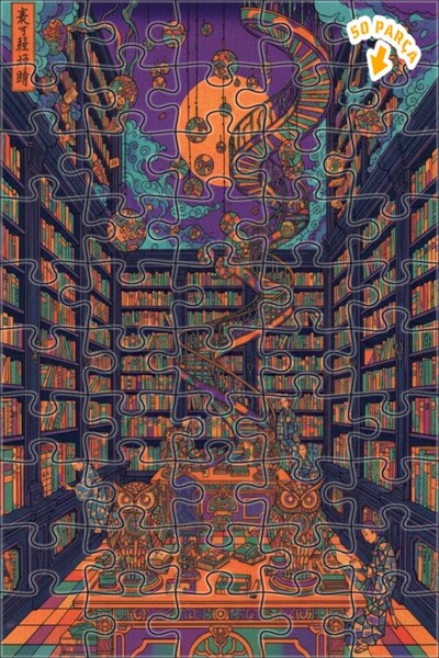 Teona Ahşap لغز خشبي مؤطر بطبقتين للمكتبة السحرية 50 قطعة 15×25