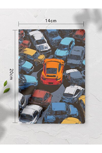 gxe.art Unlined Notebook Scrapyard Car Patterned Notebook Notepad Mind and Me...