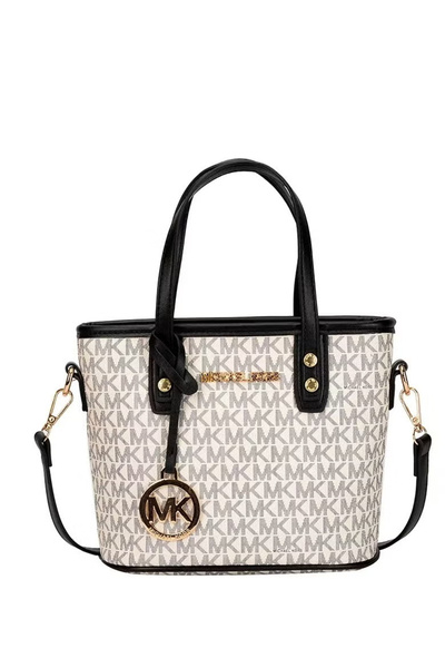 MKscarfs Extra Small Convertible Tote In Signature White And Black