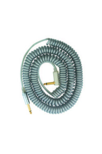 VOX Vcc-90-Sl Vintage Coiled Cable |   Silver 9 Meters Spiral Guitar Cable