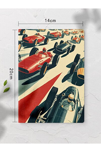 gxe.art Unlined Notebook Le-Mans Racing Pattern Notebook Notepad Mind and Mem...