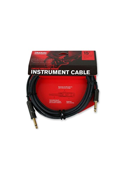 Planet Waves كابل PWAG15 مع قاطع دائرة كهربائية أحادي 14 جاك (4.5 متر) |   مق...
