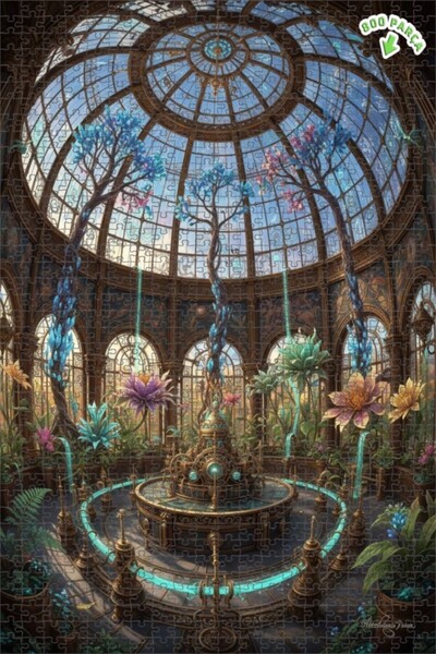 Teona Ahşap لغز خشبي مؤطر بطبقتين من مزرعة بوتانيك الخيالية 800 قطعة 70×50