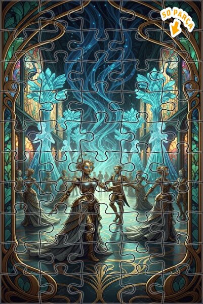 Teona Ahşap لوحة زيتية فنية راقية بأسلوب آرت نوفو، لوحة خشبية مؤطرة بطبقتين، ...