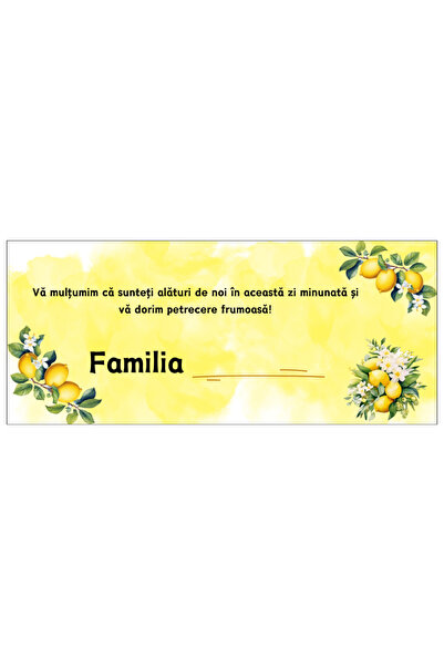 OEM Set Plicuri de Bani Model 17, Lemon, Carton, 210 x 100 mm, 100 buc