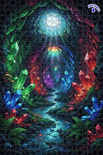 Teona Ahşap لغز خشبي بإطار من طابقين من كريستال ماجارا دريم 600 قطعة 50x35