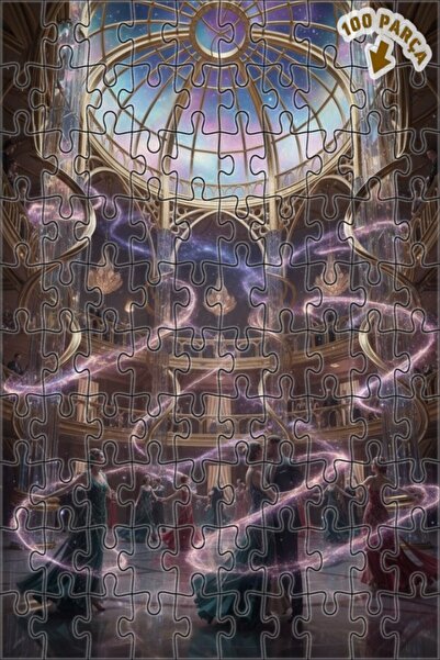 Teona Ahşap لغز خشبي بإطار مزدوج الطبقات على شكل بالون فلكي 100 قطعة 25×25