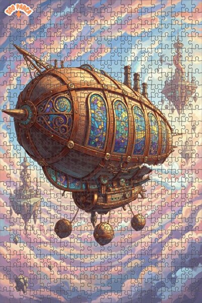 Teona Ahşap لغز خشبي مؤطر بطبقتين لفن السفن الهوائية البخارية 500 قطعة 50×30