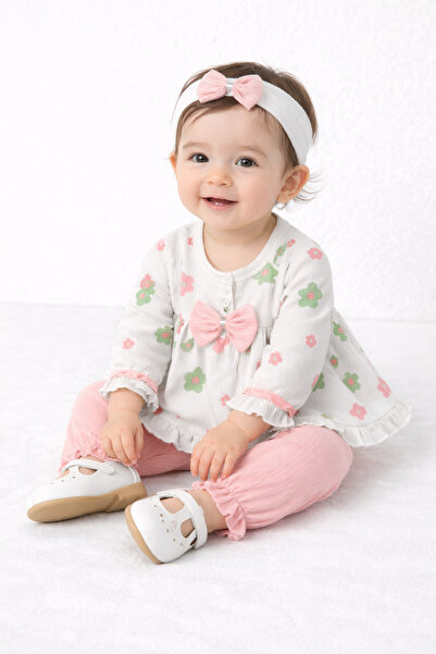 mini kanka طقم مكون من قطعتين للفتيات الصغيرات مصنوع من القطن بنسبة 100% بنقش...