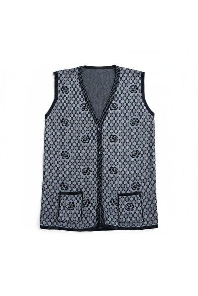 BİLGENS BUTİK Women's Relaxed Fit Knit Vest