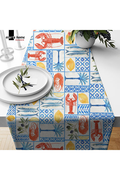 Marte Home RENKLİ DESENLİ DİJİTAL BASKILI RUNNER 50x150 CM