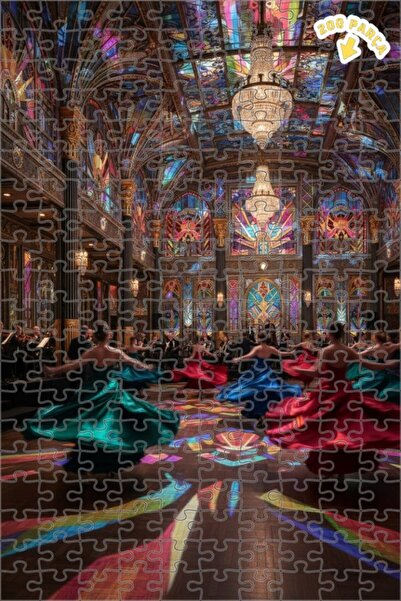 Teona Ahşap أحلام البالويا الفخمة 200 قطعة 25×35