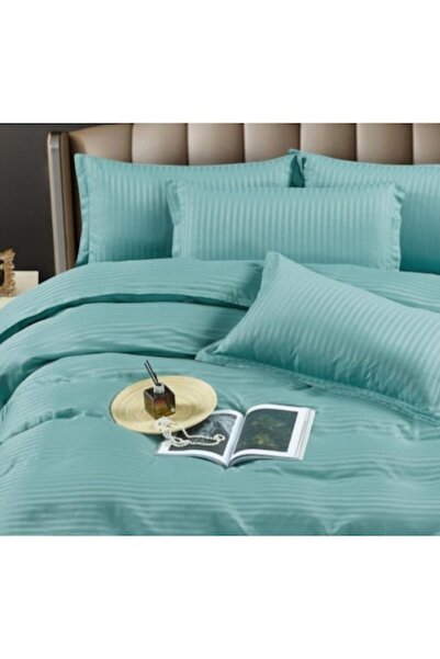 JOJO HOME Double Bed Linen with Elastic, Damask Deluxe Premium, 6 Pieces, Hor...