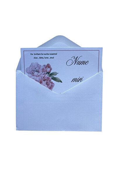 OEM Wedding Invitation Set M52, Cardboard, Multicolor, 10x15 cm, 10 pcs