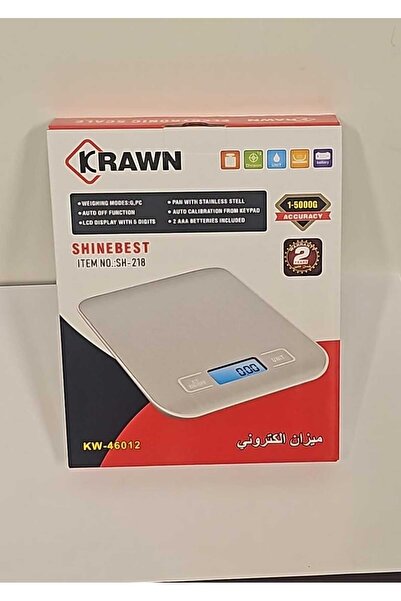 KRN Crown glass kitchen scale