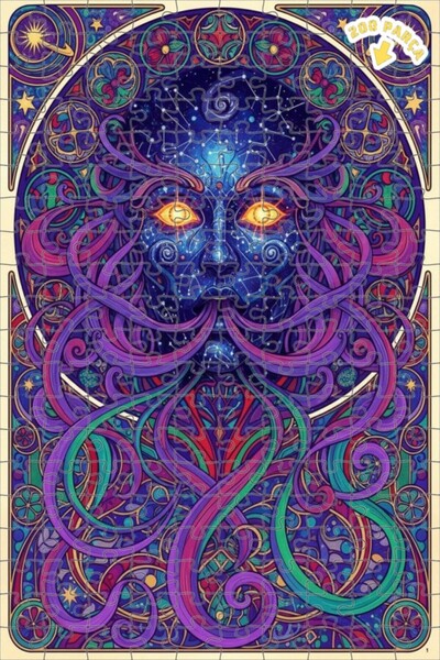 Teona Ahşap لغز خشبي بإطار مزدوج الطبقات من كوزميك روح 200 قطعة 25x35