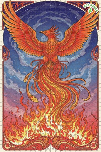 Teona Ahşap لغز خشبي مؤطر بطبقتين من فن العنقاء 800 قطعة 70×50