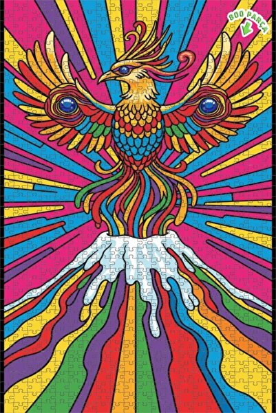 Teona Ahşap لغز خشبي رائع بإطار مزدوج الطبقات من فانتاستيك فينيكس كولور بلوس،...