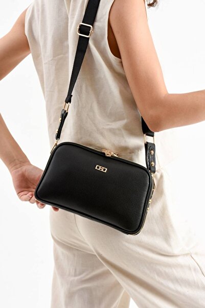 KIRASE Ποιοτική τσάντα χιαστί και ώμου με μακρύ λουράκι με επένδυση 5 τμημάτω...