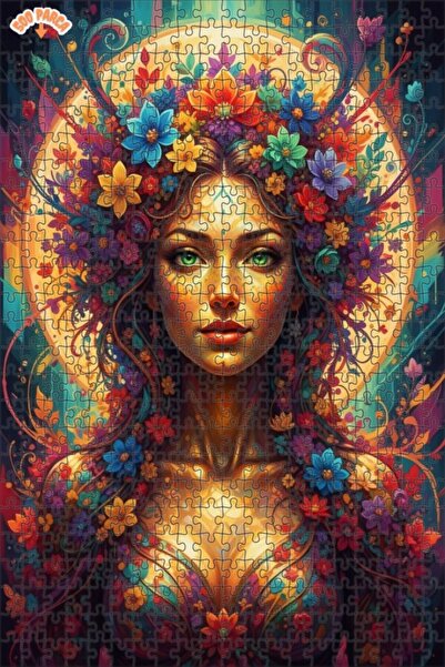 Teona Ahşap لغز خشبي بإطار مزدوج الطبقات بمظهر لوحة زيتية بألوان الربيع 500 ق...