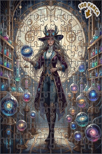 Teona Ahşap لغز خشبي مؤطر بطبقتين بمظهر لوحة زيتية سحرية من سلسلة المختبرات ا...