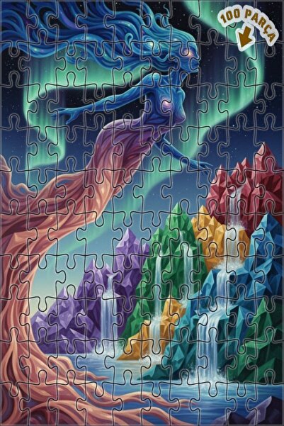 Teona Ahşap لغز خشبي بإطار مزدوج الطبقات من أورورا دانسينج رو، 100 قطعة، 25×25