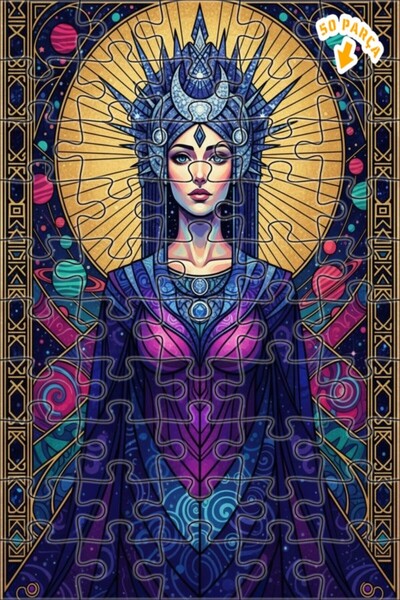 Teona Ahşap لغز خشبي بإطار من طابقين من سول كويين بتصميم آرت نوفو 50 قطعة 15×25