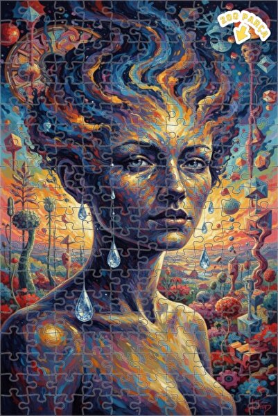 Teona Ahşap لغز خشبي بإطار مزدوج الطبقات بمظهر لوحة زيتية 200 قطعة 25×35