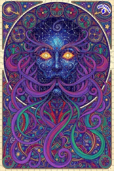 Teona Ahşap لغز خشبي بإطار مزدوج الطبقات من كوزميك روح 600 قطعة 50x35