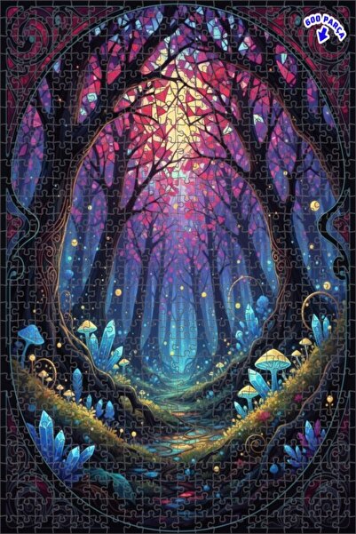 Teona Ahşap ألغاز خشبية مؤطرة بطبقتين، بتصميم أشجار كريستالية غامضة بمظهر الأ...