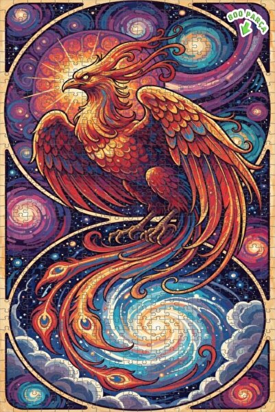 Teona Ahşap لغز خشبي بمظهر لوحة زيتية يصور الرقص الكوني للولادة الجديدة، 800 ...