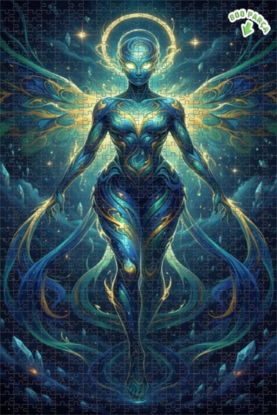 Teona Ahşap لغز خشبي بإطار مزدوج الطبقات بمظهر لوحة زيتية يصور وجودة الطاقة ا...