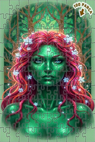 Teona Ahşap لغز خشبي بإطار مزدوج الطبقات بمظهر لوحة زيتية خيالية خضراء طبيعية...