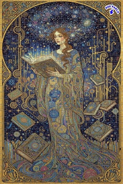 Teona Ahşap لغز خشبي رائع من طابقين مع إطار، كتاب الحكمة ورقص النجوم، 600 قطع...