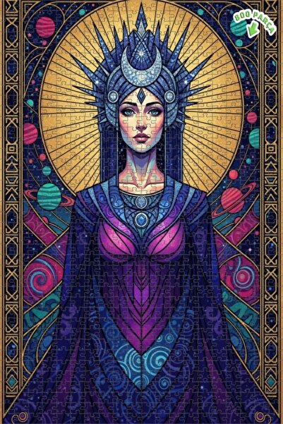 Teona Ahşap لغز خشبي بإطار من طابقين من سلسلة آرت نوفو من سولار كينغ، 800 قطع...