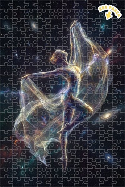 Teona Ahşap لغز خشبي بإطار مزدوج الطبقات من كوزميك بالييرين، 200 قطعة، 25×35