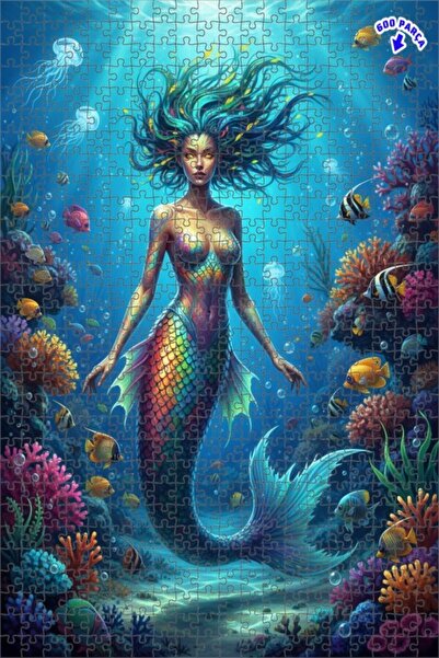 Teona Ahşap لوحة زيتية على شكل حورية البحر السحرية، لغز خشبي مؤطر ذو طابقين، ...