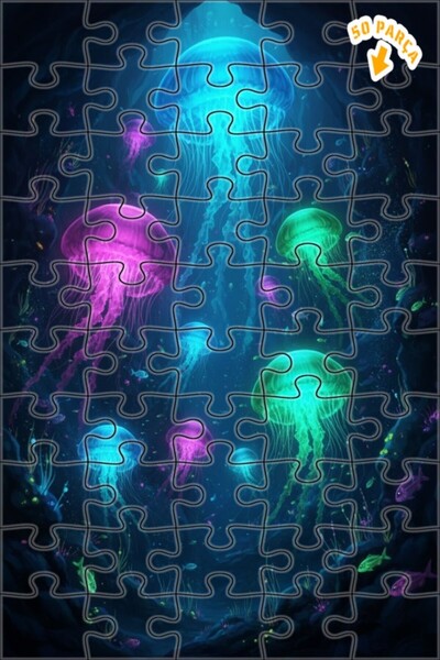 Teona Ahşap لغز خشبي بإطار مزدوج الطبقات بمظهر لوحة زيتية ساحرة تحت الماء 50 ...