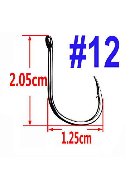 facifa خطاف صيد سمك الشبوط من إيسيما، مقاس 12، 100 قطعة، خطاف دائري منحرف، خط...