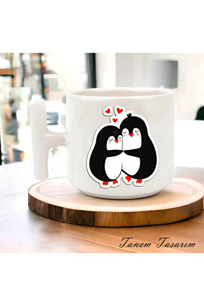 Tanem Tasarım Cup Coffee Tea Cup Gift Valentine's Day - t Handle Mug
