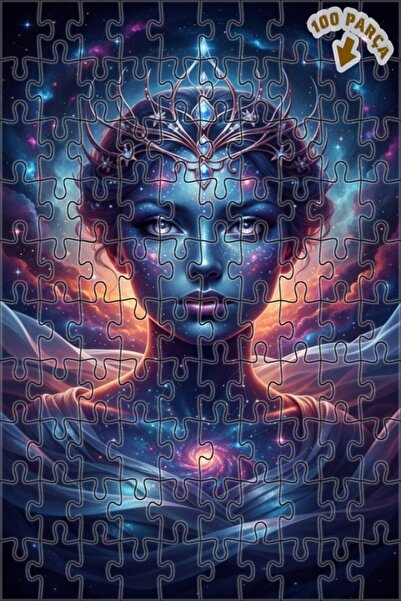 Teona Ahşap لغز خشبي بإطار مزدوج الطبقات بتصميم ملكة الفضاء ورؤية المجرة 100 ...