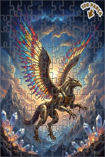 Teona Ahşap لغز فني ميكانيكي سحري من جريفين 100 قطعة 25x25