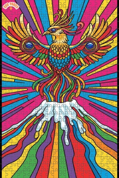 Teona Ahşap لغز خشبي رائع بإطار مزدوج الطبقات من فانتاستيك فينيكس كولور بوب، ...