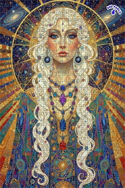 Teona Ahşap لوحة فنية بتصميم زيتية لملكة الكون، عمل فني بإطار خشبي مزدوج الطب...