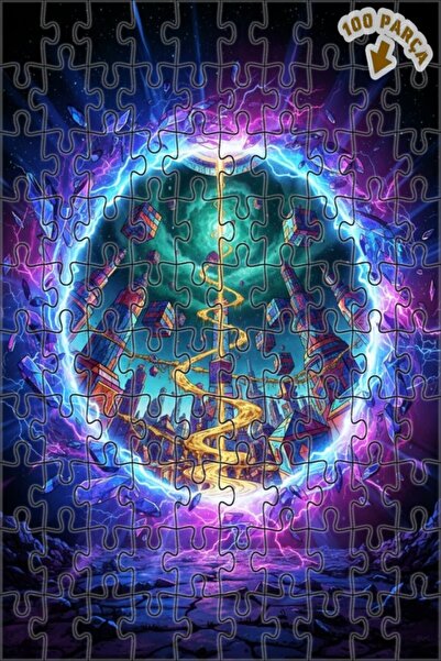 Teona Ahşap لغز خشبي مؤطر بطبقتين من بواليتد لينتشر آرت، 100 قطعة، 25×25